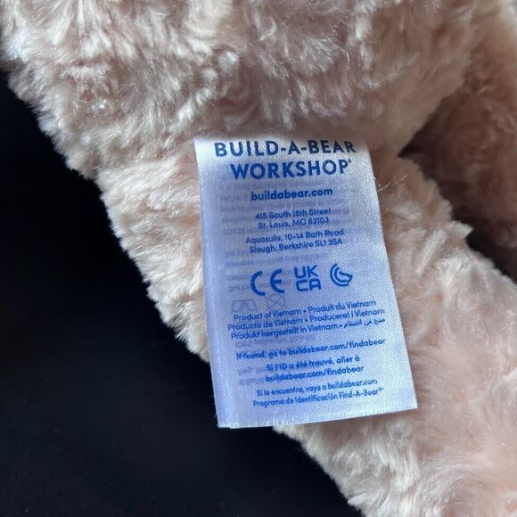 Two Build a Bear Workshop Teddy Plush Stuffed Tan Happy Hugs & Classic Brown - Picture 16 of 16